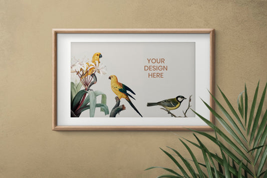 Free Empty Frame On A Wall Psd