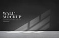 Free Empty Room With A Dark Gray Wall Mockup Psd
