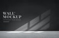 Free Empty Room With A Dark Gray Wall Mockup