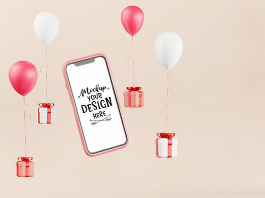 Free Empty Screen Smartphone Mockup Psd