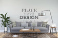 Free Empty Wall Interior Furniture 3D Psd Mockup Psd