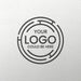 Free Engraved Black Logo Mockup Psd