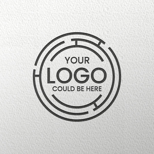 Free Engraved Black Logo Mockup Psd