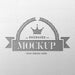 Free Engraved Silver Logo Mockup Psd