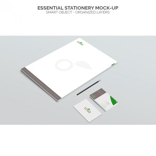 Free Essential Stationery Mock Up Psd