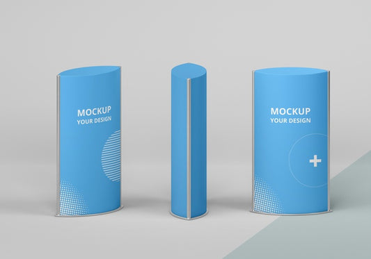 Free Exhibition Stands Mock-Up Assortment Psd