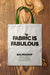 Free Fabric Bag With Green Handles Mockup Psd