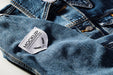 Free Fabric Clothing Patch Mock-Up On Denim Material Psd
