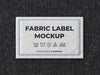 Free Fabric Label Mockup Template Psd
