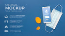 Free Face Mask Minimal Concept Mock-Up Psd