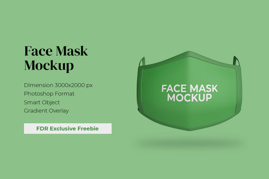 Free Face Mask Mockup