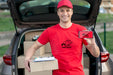 Free Fast Moving Courier With Copy Space Psd