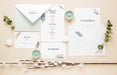 Free Fat Lay Of Wedding Cards With Plants And Candles Psd
