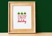 Free Festive Wooden Frame Template Mockups