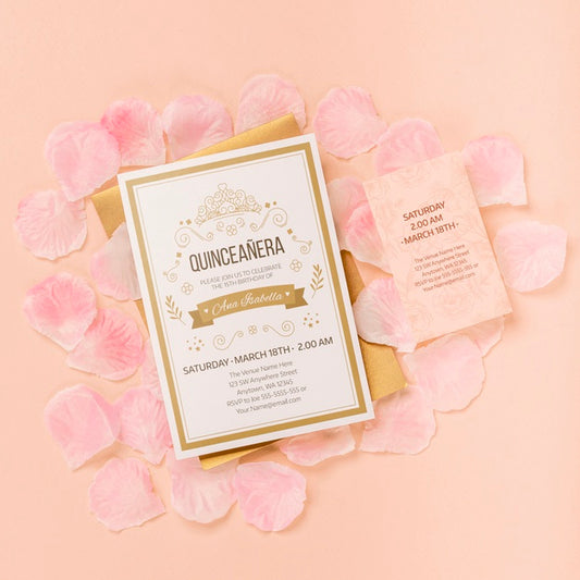 Free Fifteen Birthday Invitation Party For Young Girl Psd