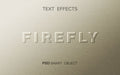 Free Firefly Text Effect Mockup Psd