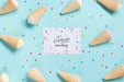Free Flat Lay Birthday Concept With Icecream Psd