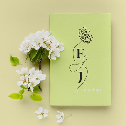 Free Flat Lay Book Cover Mock-Up Assortment Psd