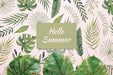 Free Flat Lay Card Or Paper Mockup With Summer Elements Psd
