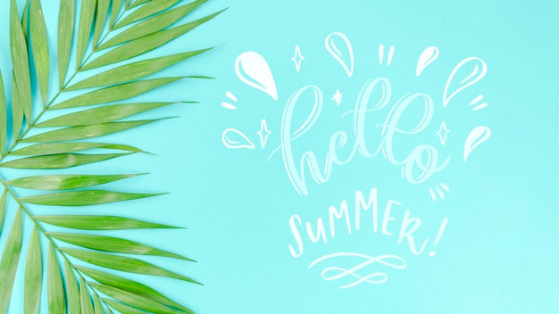 Free Flat Lay Copyspace Mockup For Summer Concepts Psd