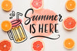 Free Flat Lay Copyspace Mockup With Fruits Psd