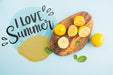 Free Flat Lay Copyspace Mockup With Summer Concept Psd