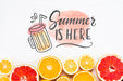 Free Flat Lay Copyspace Mockup With Summer Fruits Psd