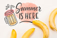 Free Flat Lay Copyspace Mockup With Summer Fruits Psd