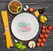 Free Flat Lay Italian Food And Plate Assortment Psd