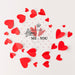 Free Flat Lay Little Red Heart Shapes Psd