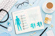 Free Flat Lay Medical Desk Concept Psd