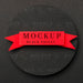 Free Flat Lay Mock-Up Black Friday Red Ribbon Psd