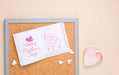 Free Flat Lay Mothers Day Composition With Card Mockup Psd