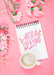 Free Flat Lay Notepad Mockup With Spring Concept Psd
