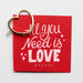 Free Flat Lay Of Card With Heart-Shaped Golden Pin Psd