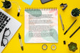 Free Flat Lay Of Desk Surface With Laptop And Glasses Psd