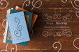 Free Flat Lay Of Stacked Books Psd