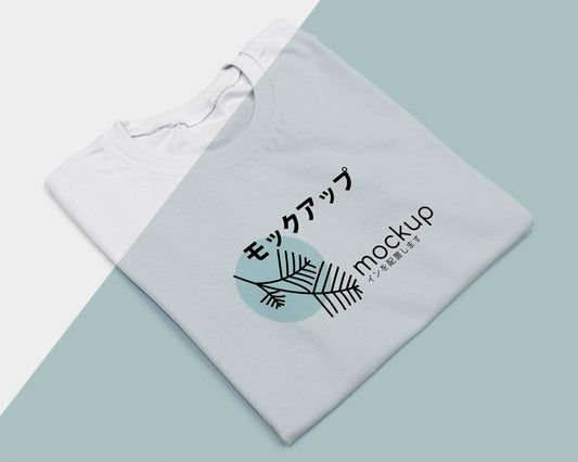 Free Flat Lay Of T-Shirt Concept Mock-Up Psd