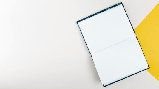 Free Flat Lay Open Empty Book Psd