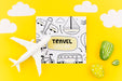 Free Flat Lay Paper Mockup For Summer Concepts Psd