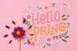 Free Flat Lay Spring Mockup With Copyspace Psd