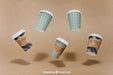 Free Floating Coffee Cup Mockup Psd