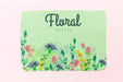 Free Floral Mock-Up With Watercolor Painting Psd