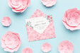 Free Floral Wedding Concept Mock-Up Psd