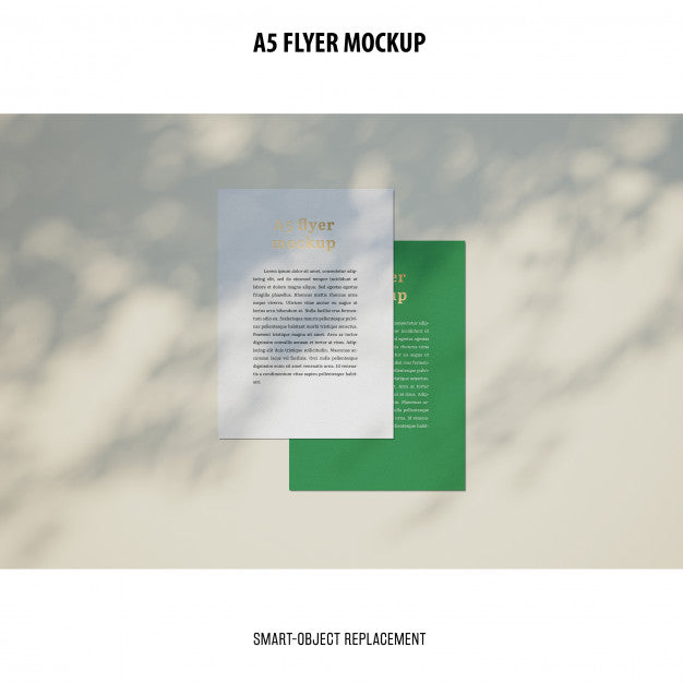 Free Flyer Mockup In A Desktop Psd