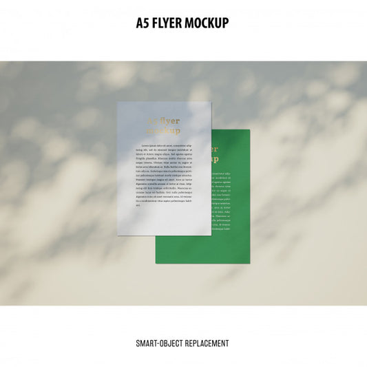 Free Flyer Mockup In A Desktop Psd
