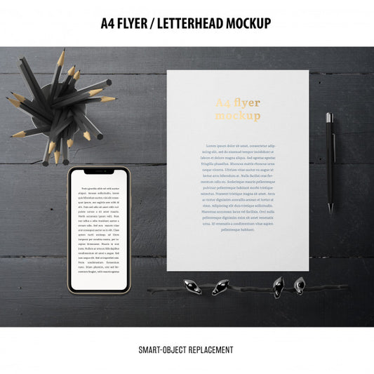 Free Flyer Or Letterhead Mockup Psd