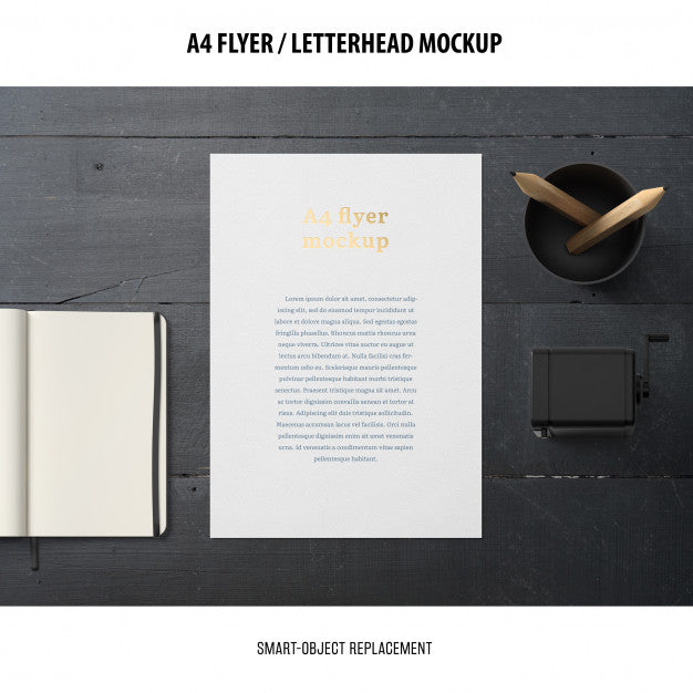 Free Flyer Or Letterhead Mockup Psd