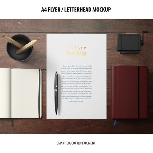 Free Flyer Or Letterhead Mockup Psd