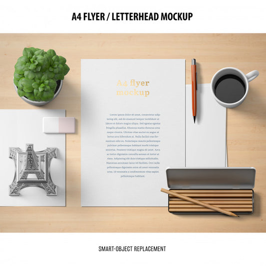 Free Flyer Or Letterhead Mockup Psd